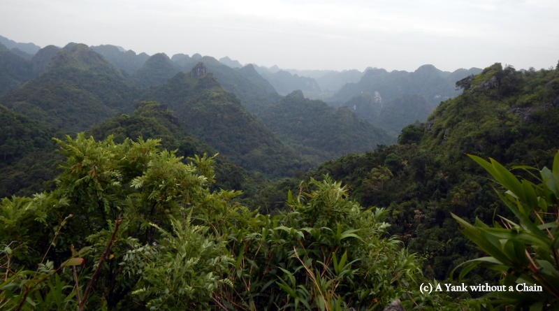 View from the peak at Cat Ba Island