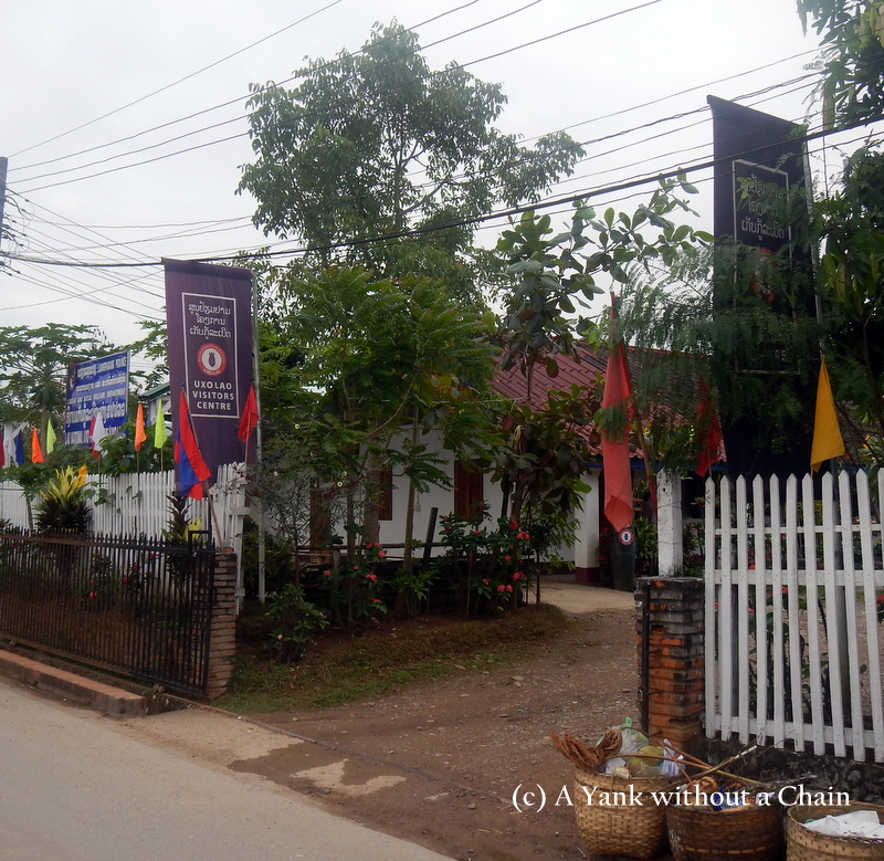 The entrance to the UXO Laos Center in Luang Prabang