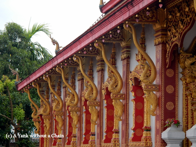 The side wall of Vat Nong in Luang Prabang
