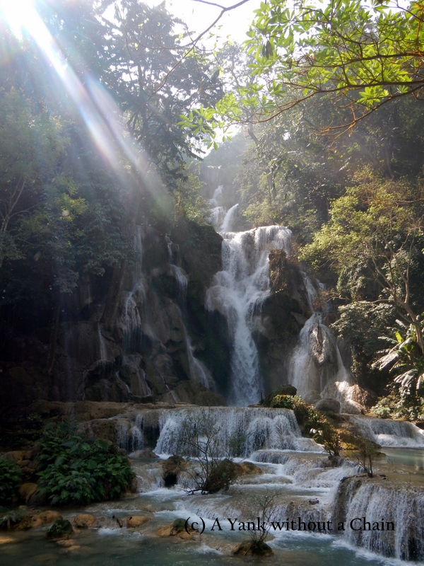 The Kuang Si waterfalls near Luang Prabang