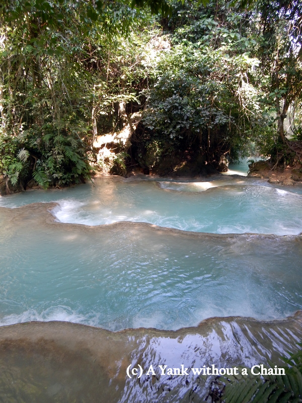 The terraced portion of Kuang Si