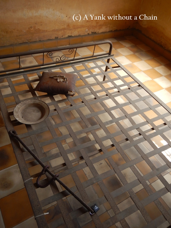 An interrogation room at S-21