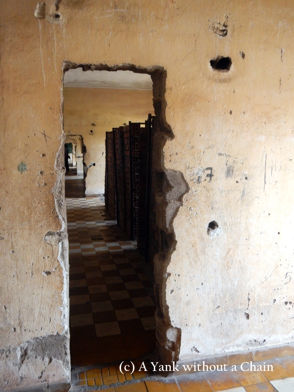 Cells at S-21 prison in Phnom Penh