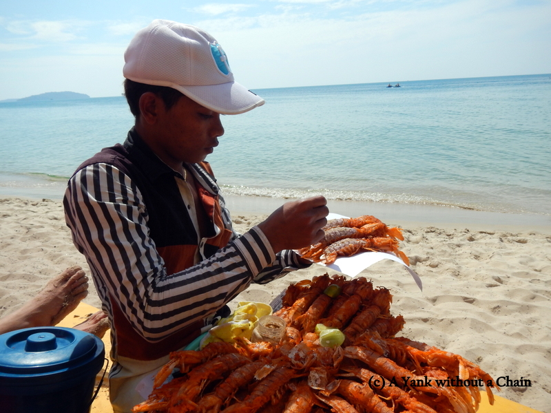 A Christmas lunch of Cambodian lobster!