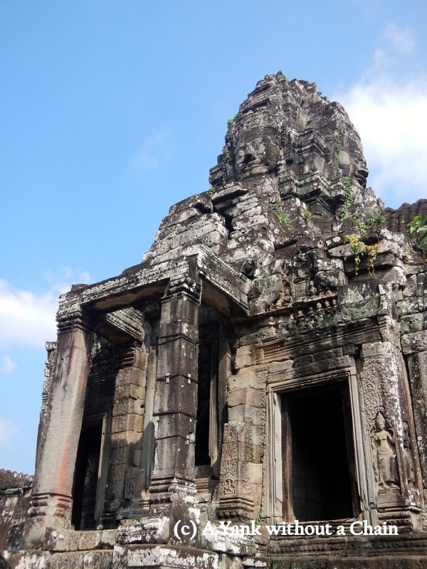 Some of the faces of the Bayon in Angkor Thom