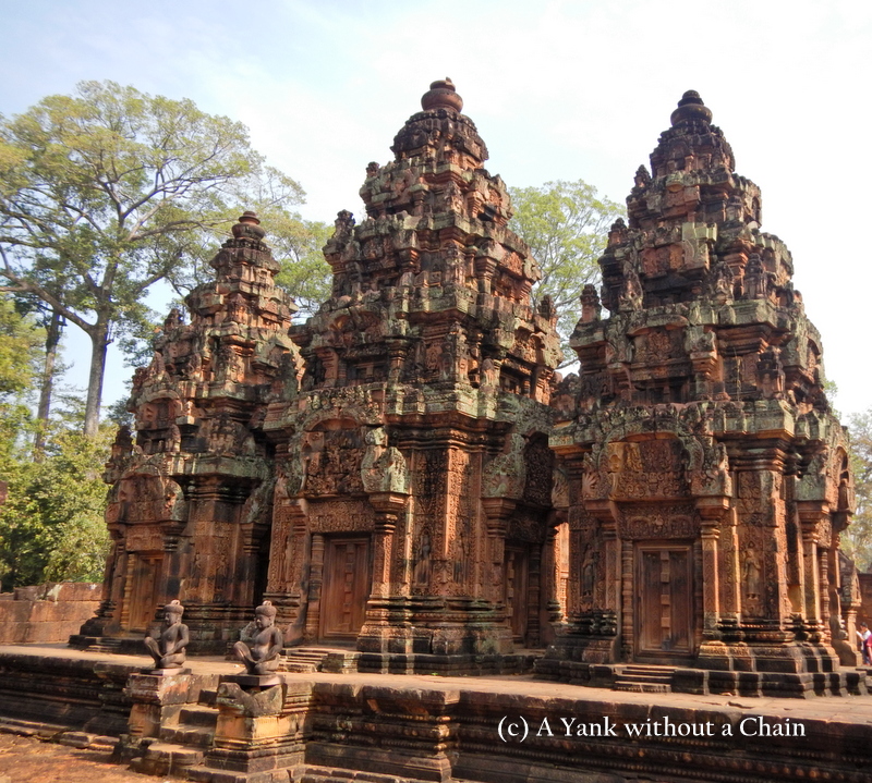 A portion of the ruins at Banteay Srei