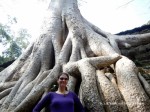 Standing with the Tomb Raider tree at Ta Prohm
