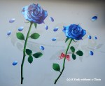 Chiang Mai Street Art Blue Roses