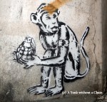 Chiang Mai Street Art Monkey