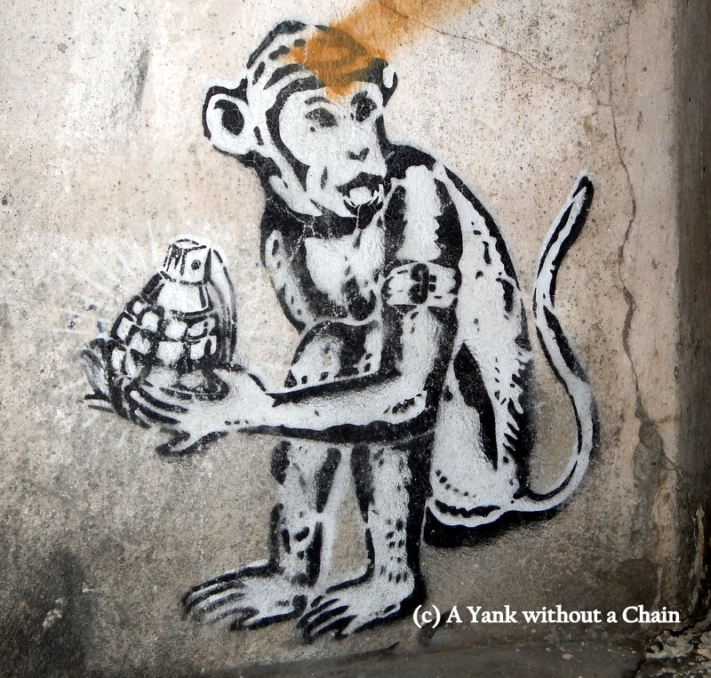 Chiang Mai Street Art Monkey