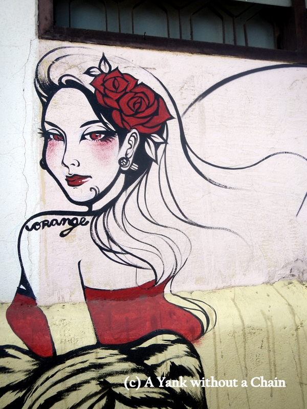 Chiang Mai Street Art Girl 3