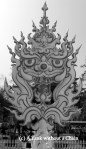 A demon face at the White Temple complex