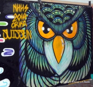 Chiang Mai Street Art Owl