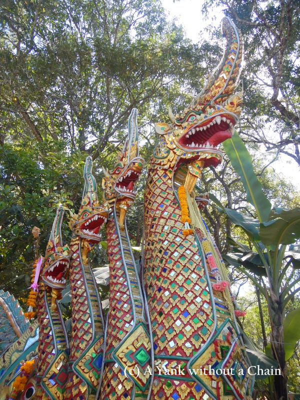 Nagas at the bottom of the stairs to Wat Phra That Doi Suthep