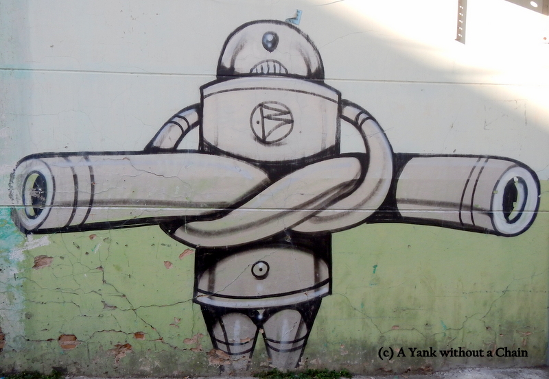 Chiang Mai Street Art Twisted Robot