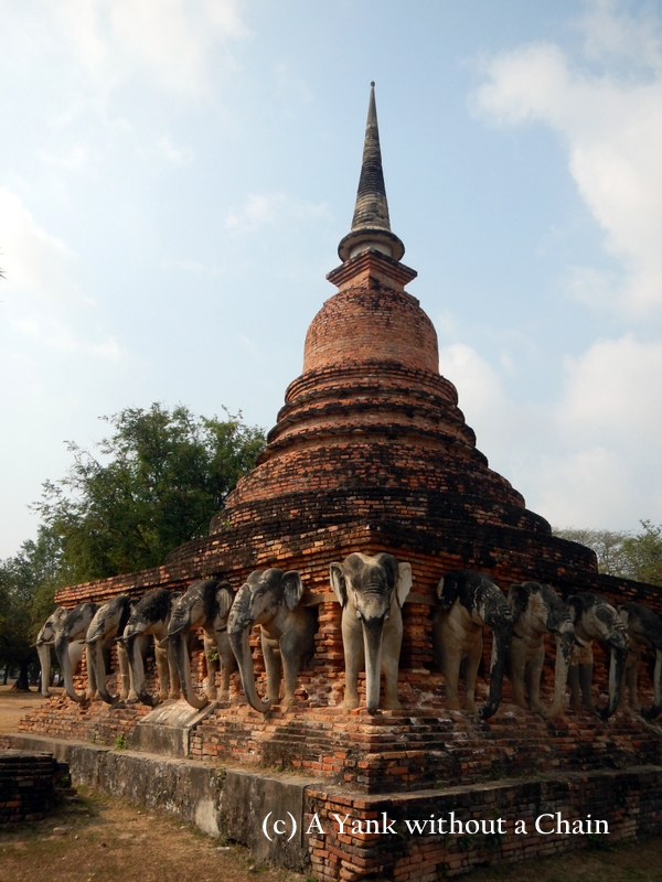 The elephants at Wat Sorasak