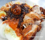 Another one of my favorite meals - Nasi Kandar, which is rice served with yummy curry sauce and amazing fried chicken