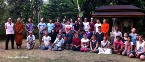 The group that attended the week-long meditation retreat at Dipabhavan in February 2014