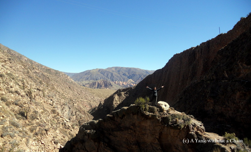 On a hike in Tilcara, Argentina