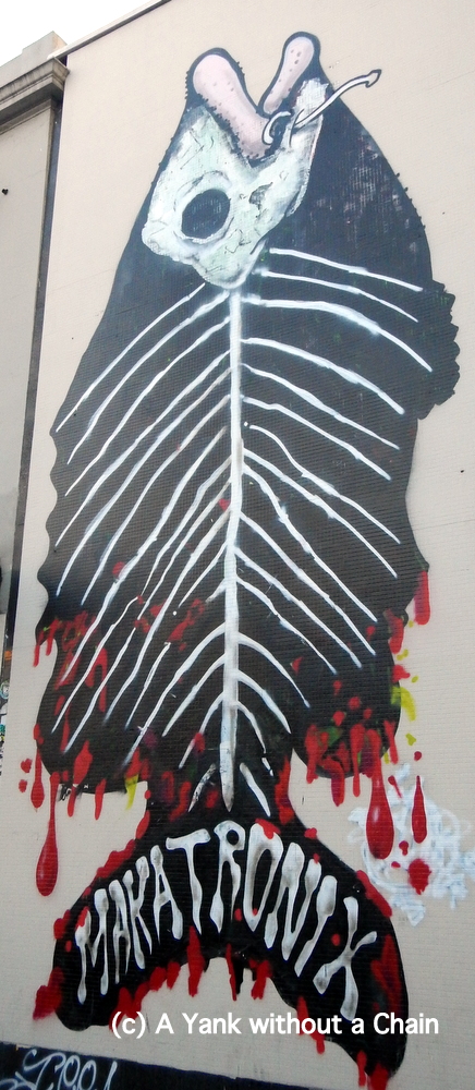 A fish mural in Fitzroy, Melbourne