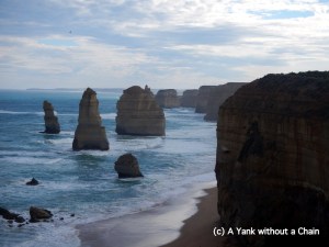 A view of the 12 Apostles on the Great Ocean Road