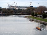 The Yarra River flowing through downtown Melbourne