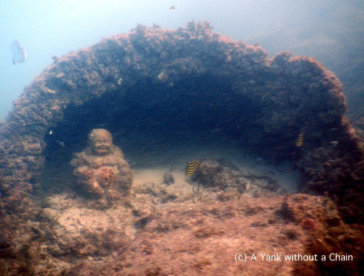 A buddha statue in Tweed River