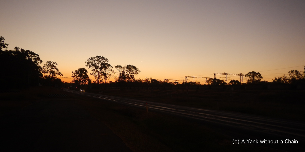Driving off into the sunset