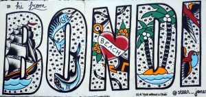 A mural at Bondi Beach, Sydney